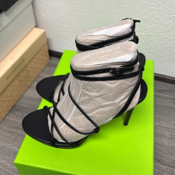 Sam Edelman Sareena Black Stiletto Heel Open Toe Ankle Strap Heeled Sandals - Picture 7 of 7